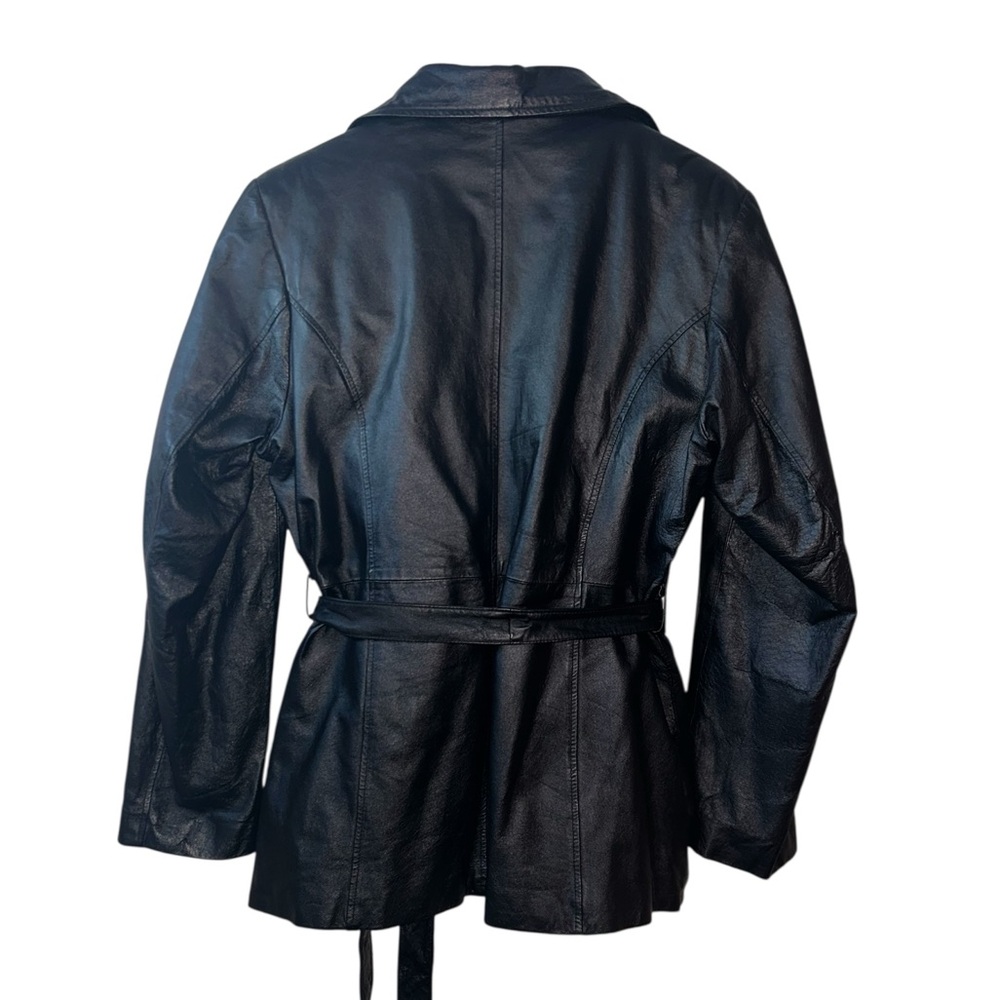 Genuine Leather Women’s Coat Oscar Piel Perfect Leather USA Mob Wife - Picture 2 of 11